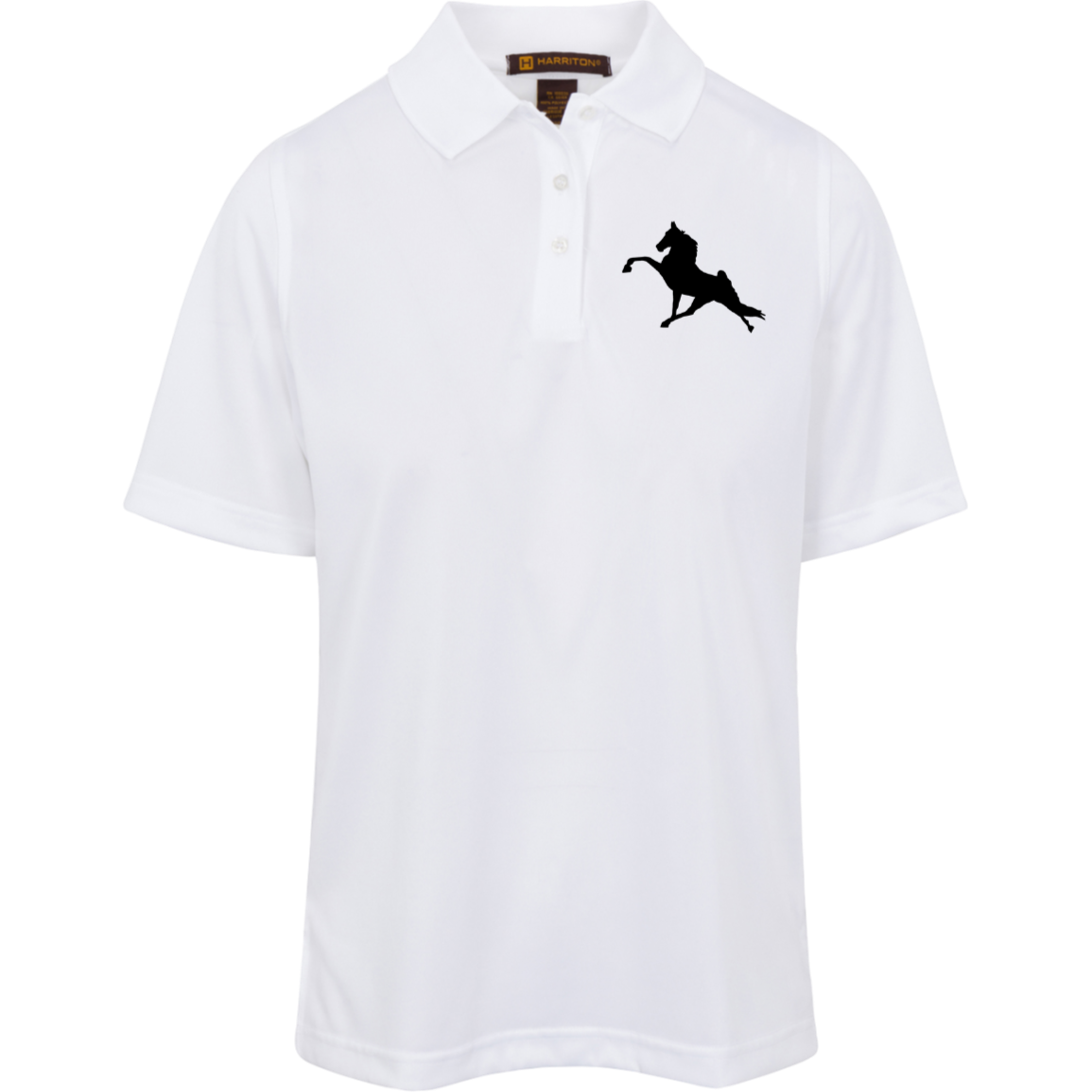 TWH PERFORMANCE (BLACK) M348W Harriton Womens Advantage Plus Polo