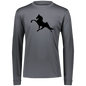 TWH PERFORMANCE (BLACK) CLOSEOUT - 789 Youth Moisture-Wicking Long-Sleeve Tee