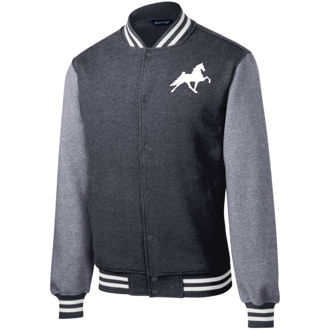 TWH PERFORMANCE STYLE 2 (WHITE) CLOSEOUT - ST270 Fleece Letterman Jacket