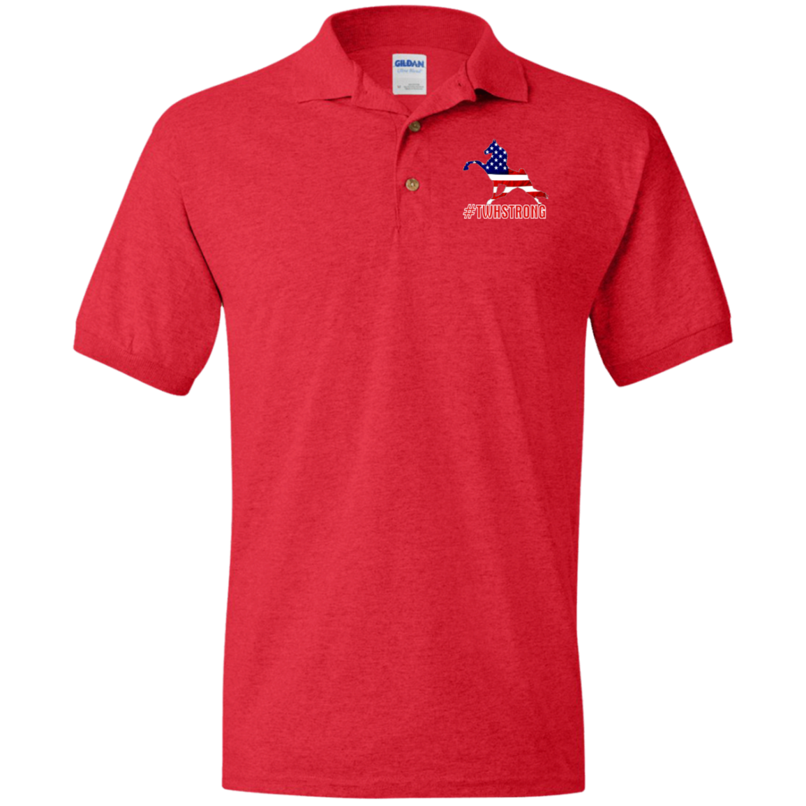 TWH STRONG PERFORMANCE WALK AMERICAN G880 Jersey Polo Shirt