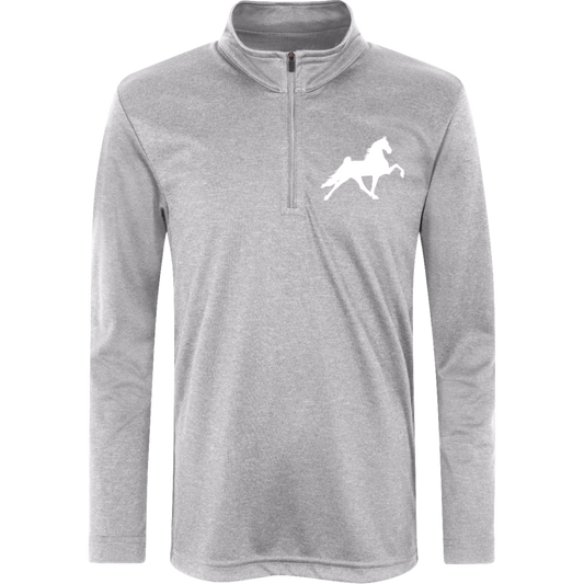 TWH PERFORMANCE STYLE 2 (WHITE) TT31HY Team 365 Kids Heather Quarter Zip