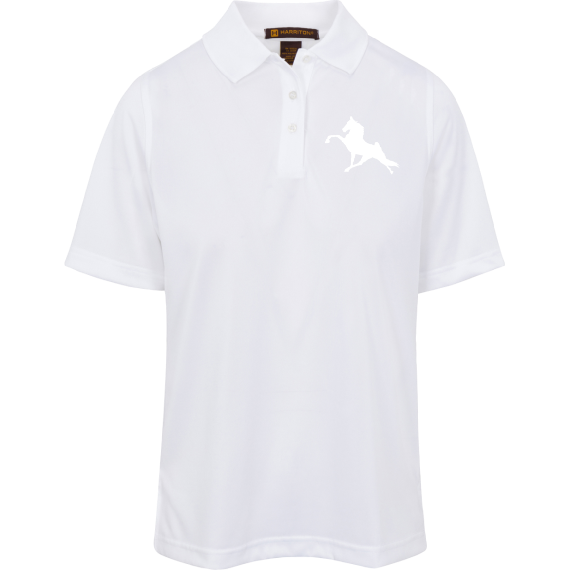 TWH PERFORMANCE (WHITE) M348W Harriton Womens Advantage Plus Polo