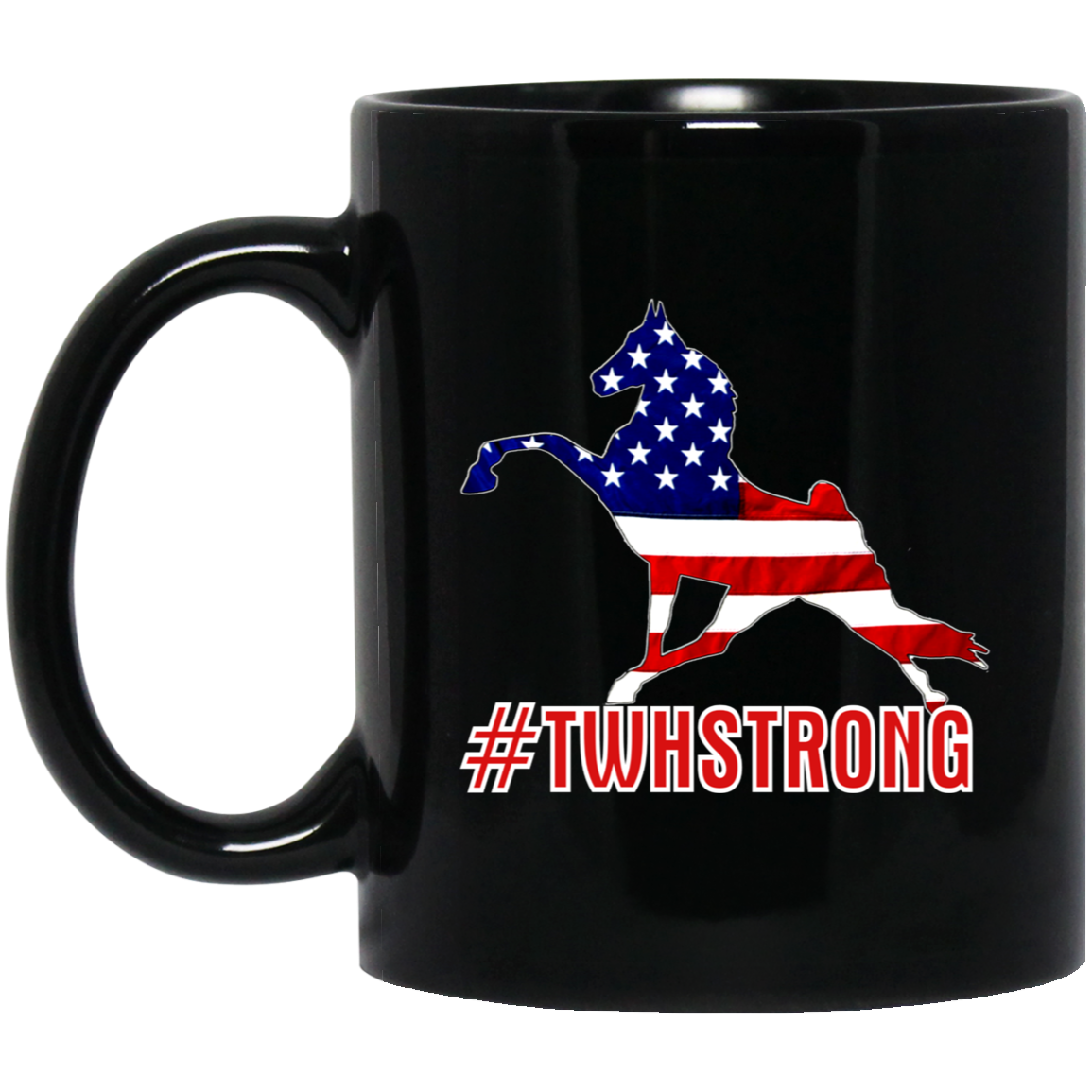 TWH STRONG PERFORMANCE WALK AMERICAN BM11OZ 11oz Black Mug