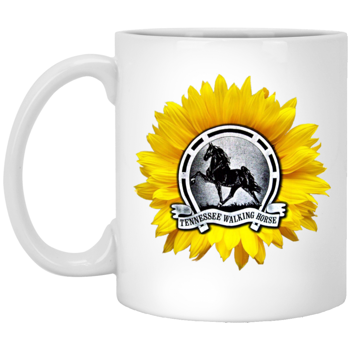 TWH SUNFLOWER RETRO XP8434 11oz White Mug