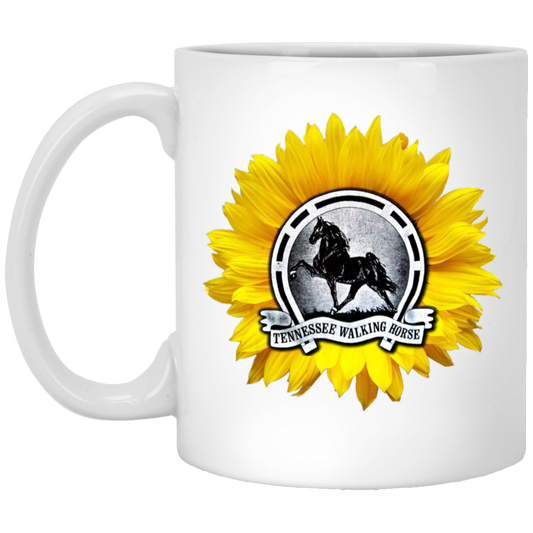 TWH SUNFLOWER RETRO XP8434 11oz White Mug