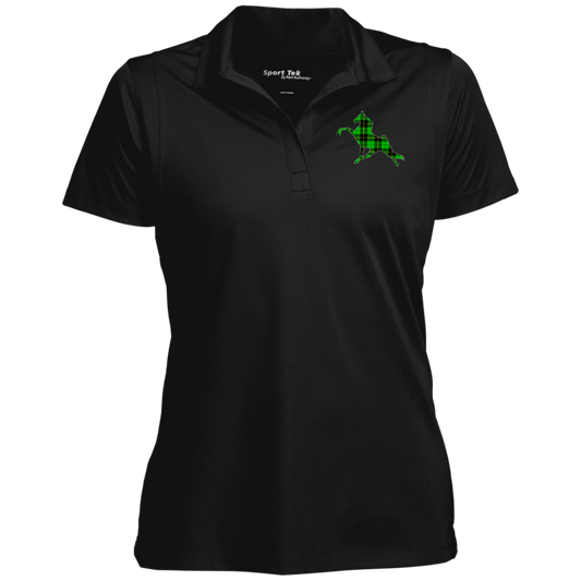 TWH PERFORMANCE GREEN PLAID CLOSEOUT - LST650 Ladies' Micropique Sport-Wick® Polo