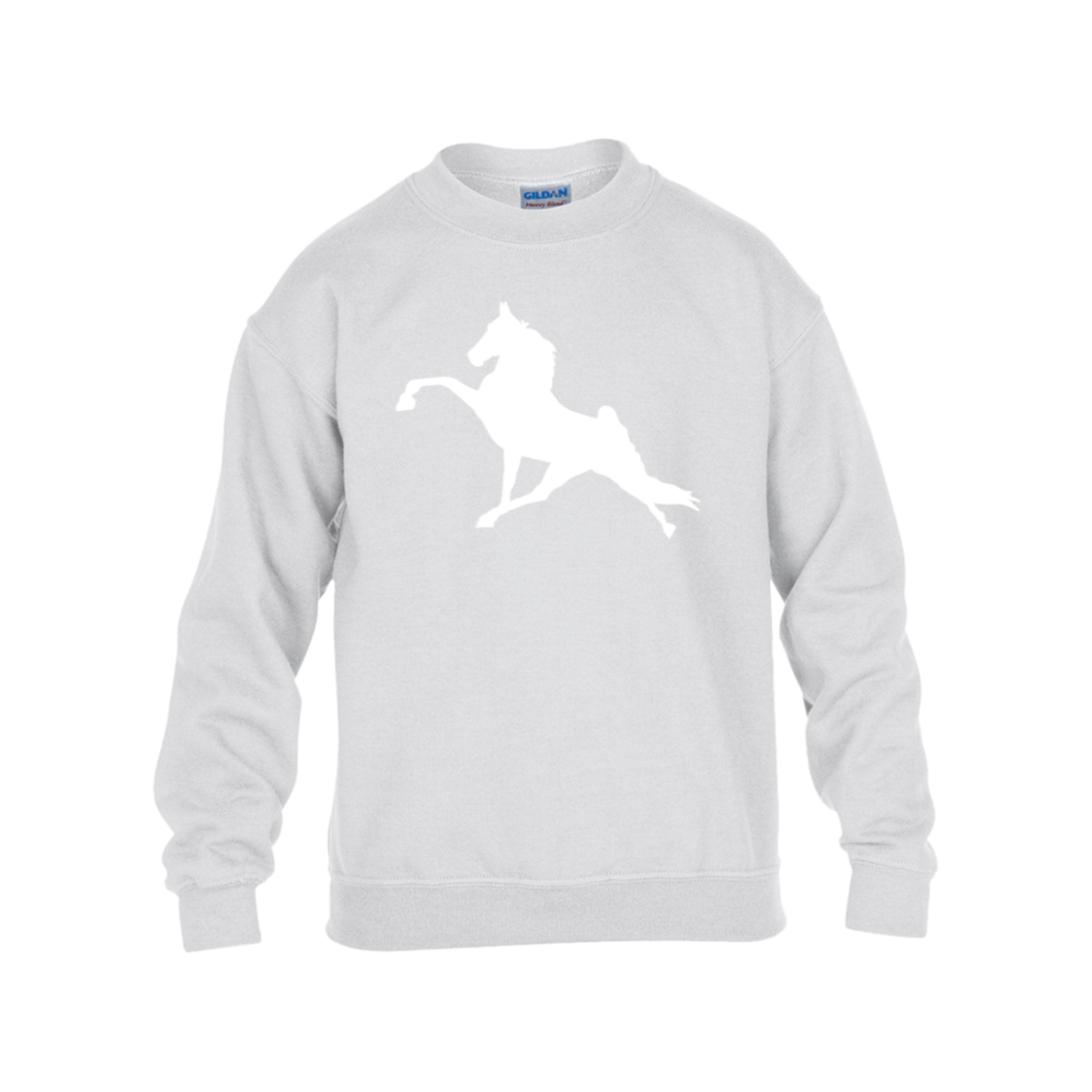 TWH PERFORMANCE (WHITE) G180B Gildan Kids Heavy Blend Fleece Crew