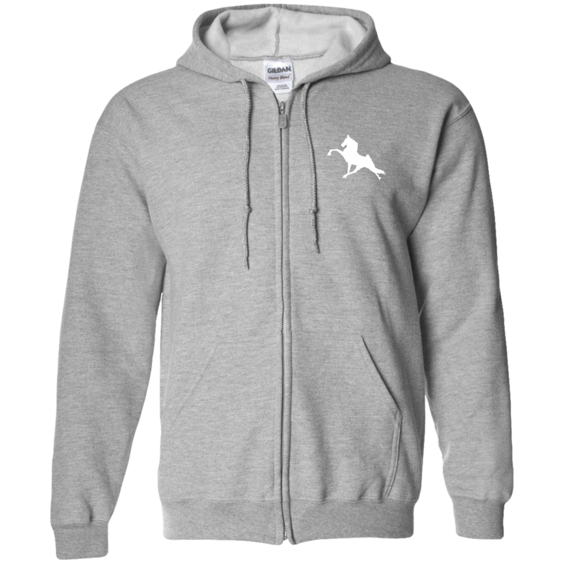 TWH PERFORMANCE (WHITE) G186 Zip Up Hooded Sweatshirt