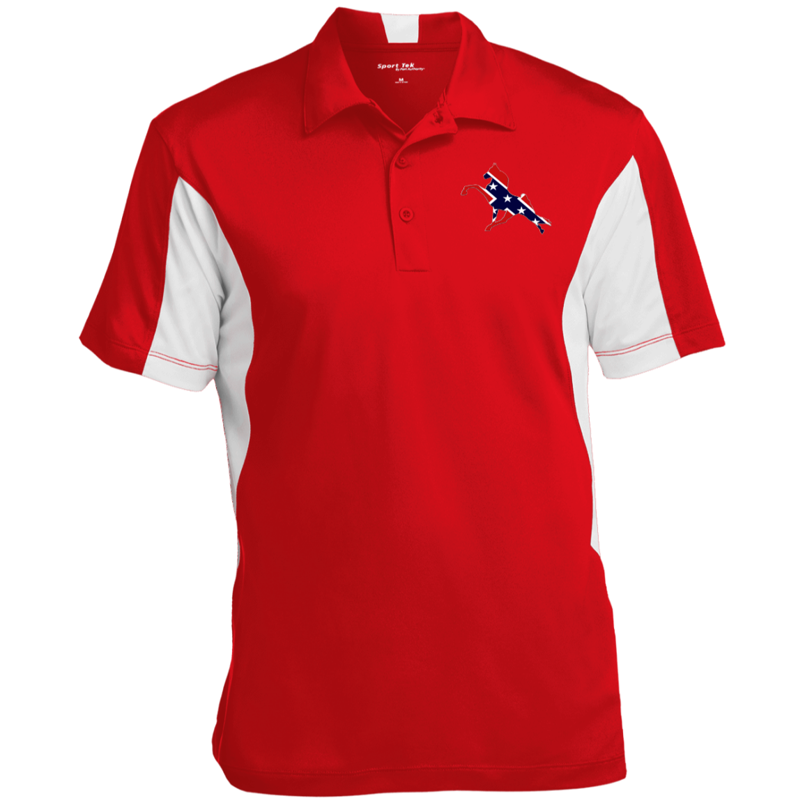 REBEL ON THE RAIL TWH PERFORMANCE CLOSEOUT - ST655 Men's Colorblock Performance Polo