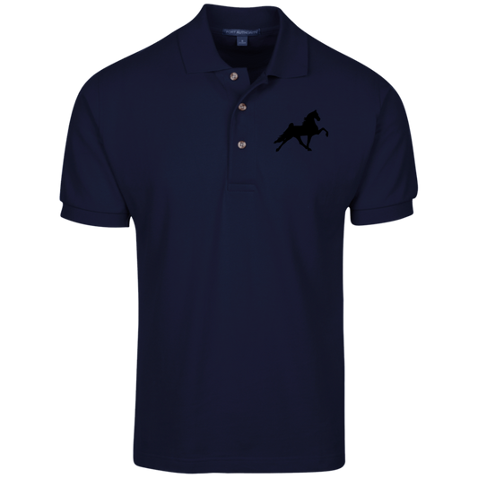 TWH PERFORMANCE STYLE 2 (BLACK) CLOSEOUT - K420 Cotton Pique Knit Polo