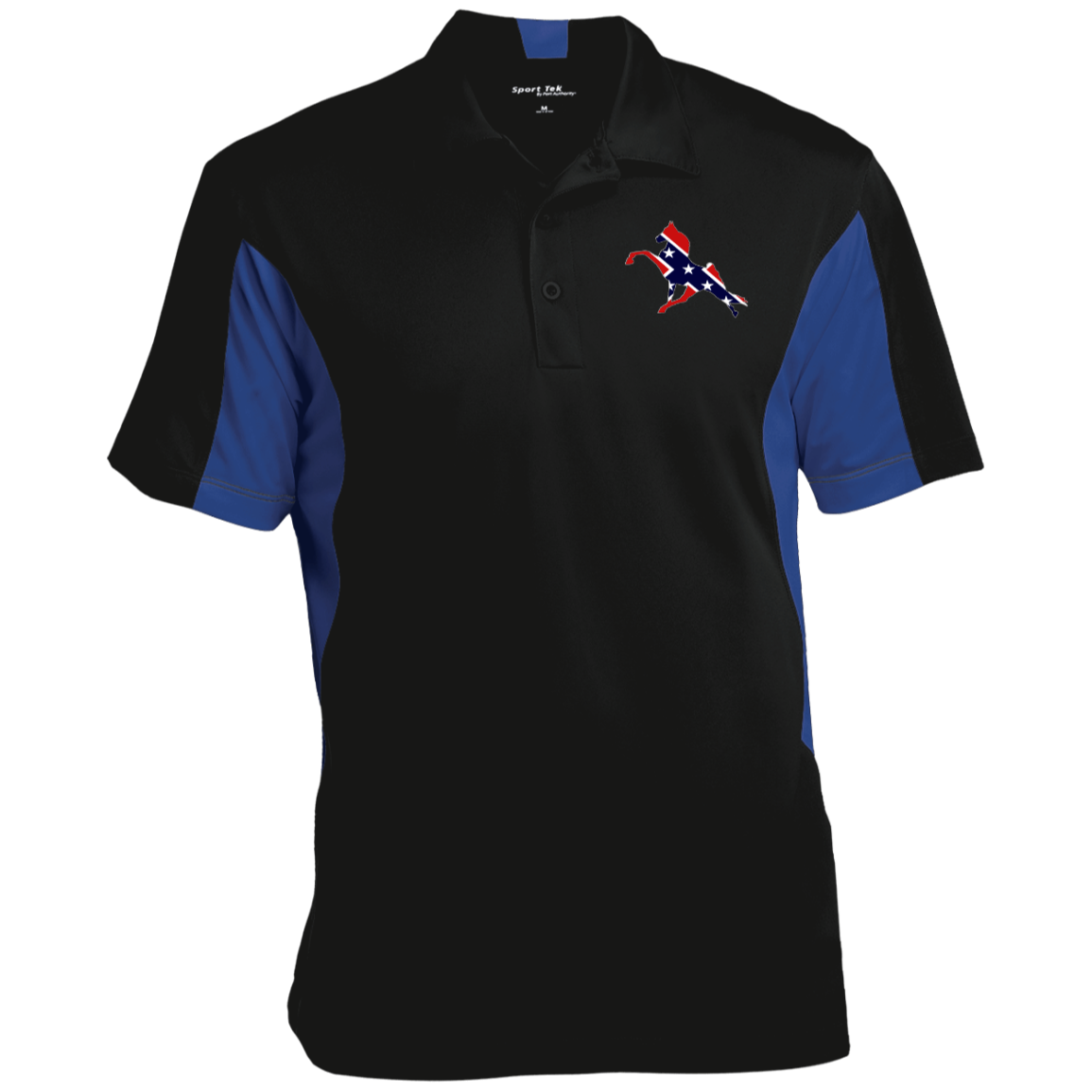 REBEL ON THE RAIL TWH PERFORMANCE CLOSEOUT - ST655 Men's Colorblock Performance Polo