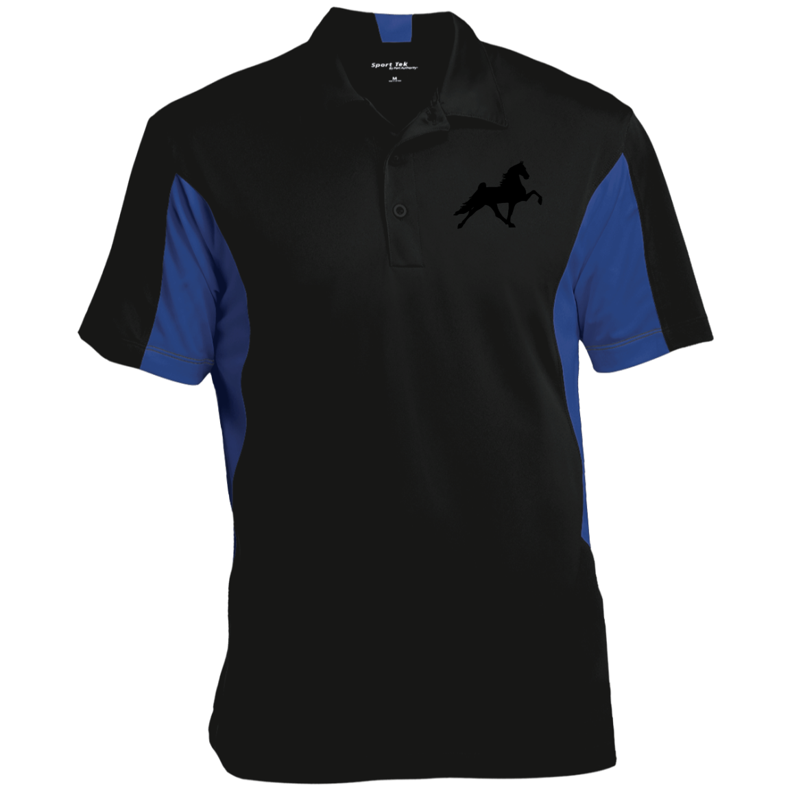 TWH PERFORMANCE STYLE 2 (BLACK) CLOSEOUT - ST655 Men's Colorblock Performance Polo