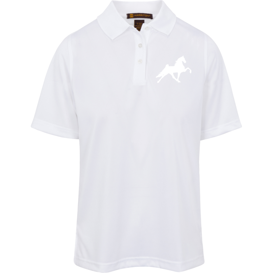 TWH PERFORMANCE STYLE 2 (WHITE) M348W Harriton Womens Advantage Plus Polo