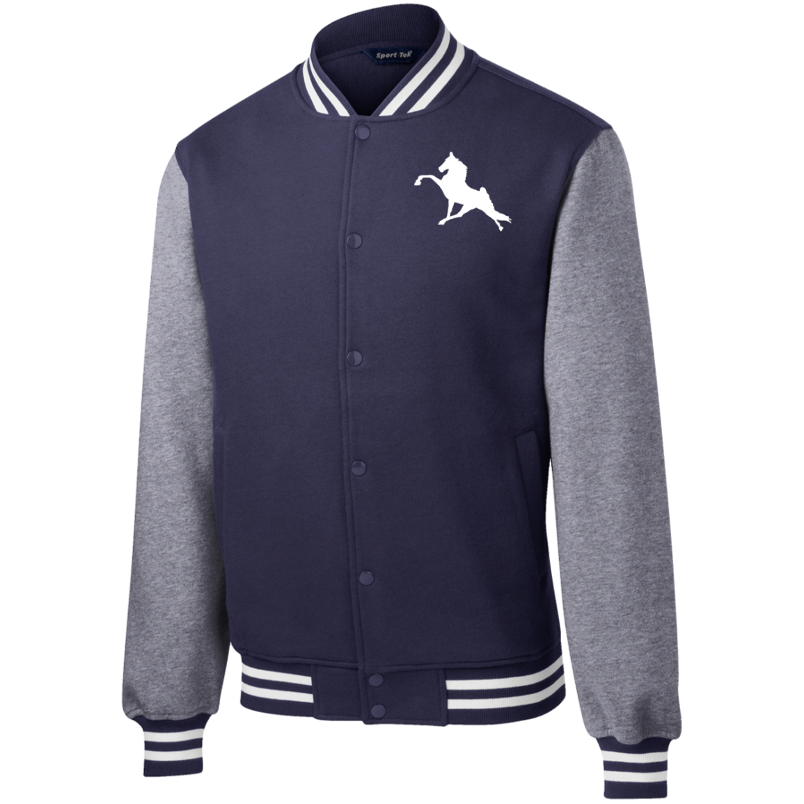 TWH PERFORMANCE (WHITE) CLOSEOUT - ST270 Fleece Letterman Jacket