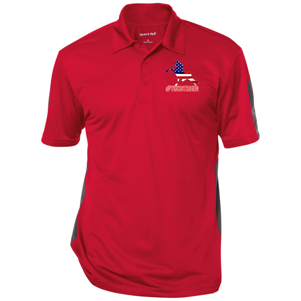 TWH STRONG PERFORMANCE WALK AMERICAN CLOSEOUT - ST695 Performance Textured Three-Button Polo