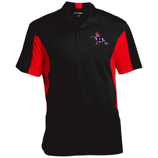 REBEL ON THE RAIL TWH PERFORMANCE CLOSEOUT - ST655 Men's Colorblock Performance Polo