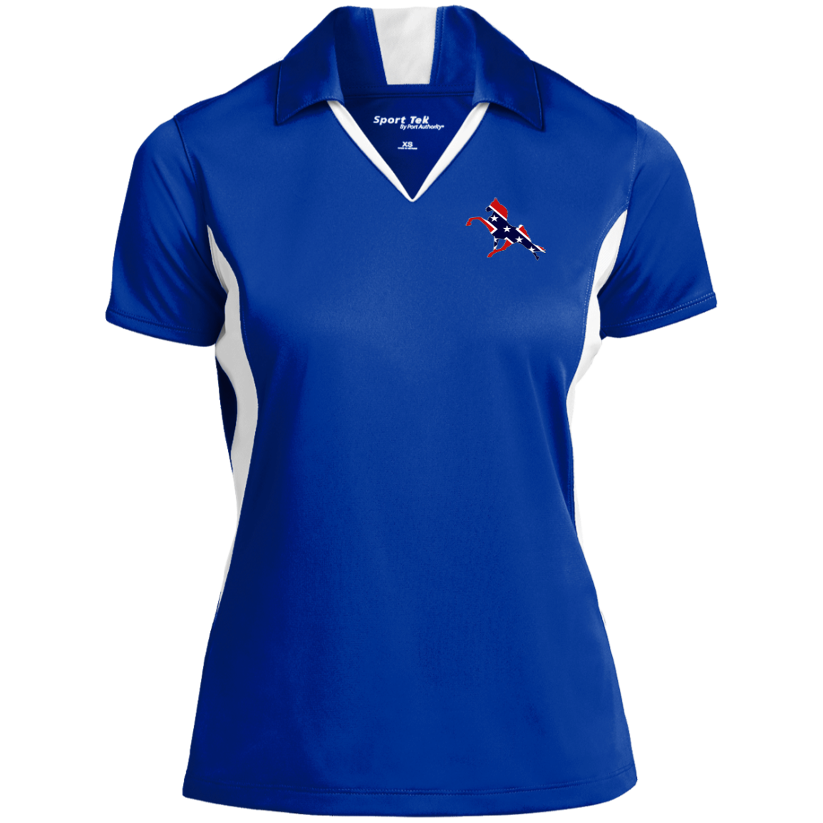 REBEL ON THE RAIL TWH PERFORMANCE CLOSEOUT - LST655 Ladies' Colorblock Performance Polo