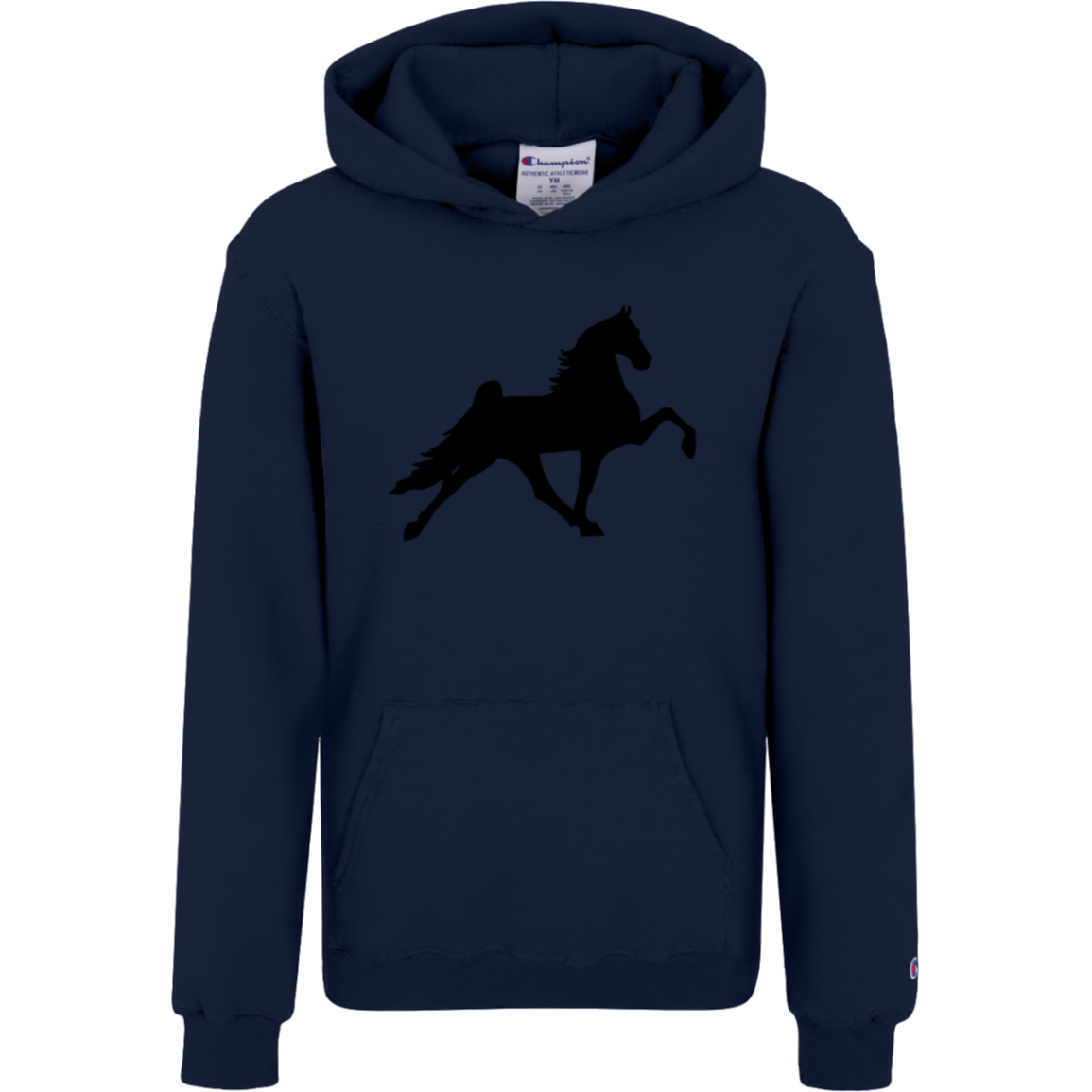 TWH PERFORMANCE STYLE 2 (BLACK) S790 Champion Kids Powerblend Hoodie