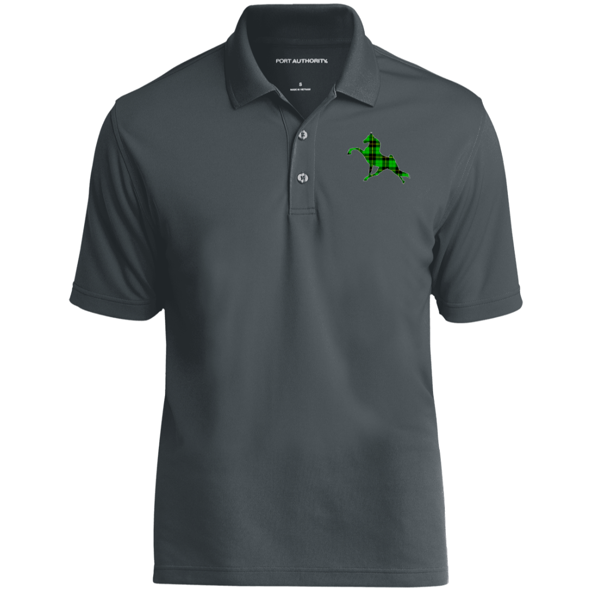 TWH PERFORMANCE GREEN PLAID CLOSEOUT - K110 Dry Zone UV Micro-Mesh Polo