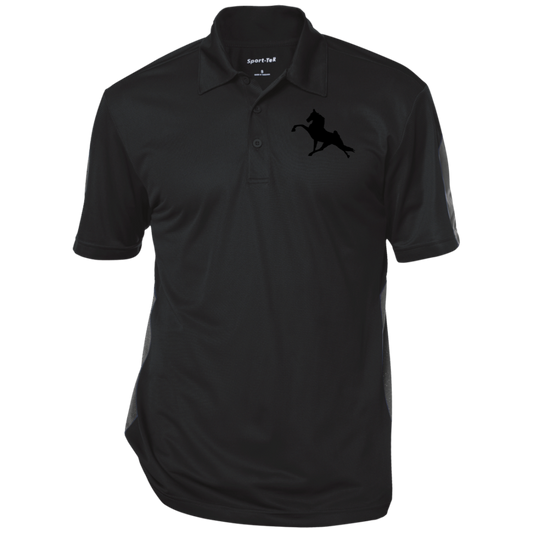 TWH PERFORMANCE (BLACK) CLOSEOUT - ST695 Performance Textured Three-Button Polo