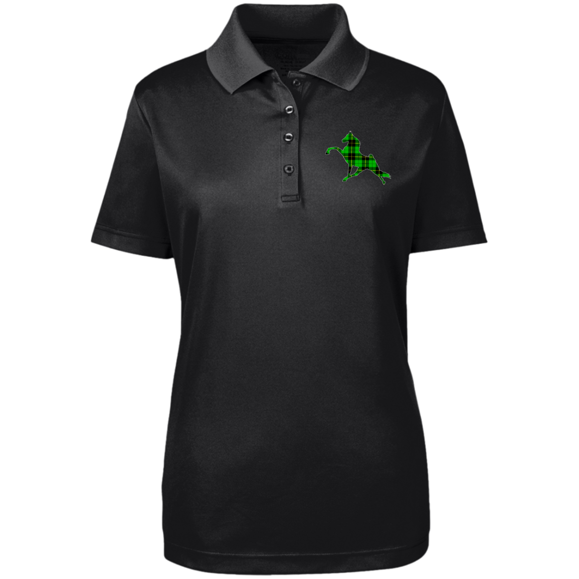 TWH PERFORMANCE GREEN PLAID 78181 Core 365 Womens Origin Pique Polo