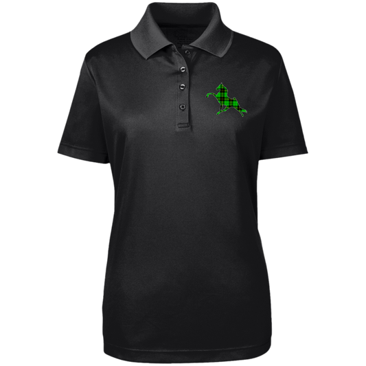 TWH PERFORMANCE GREEN PLAID 78181 Core 365 Womens Origin Pique Polo