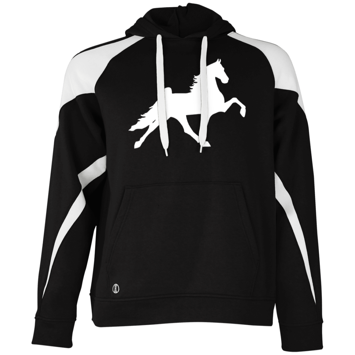 TWH PERFORMANCE STYLE 2 (WHITE) 229546 Athletic Colorblock Fleece Hoodie