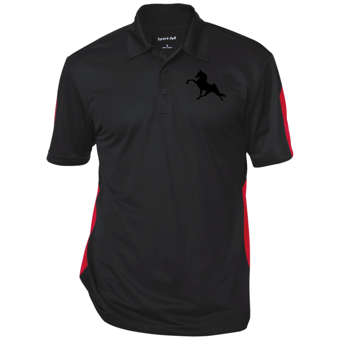 TWH PERFORMANCE (BLACK) CLOSEOUT - ST695 Performance Textured Three-Button Polo