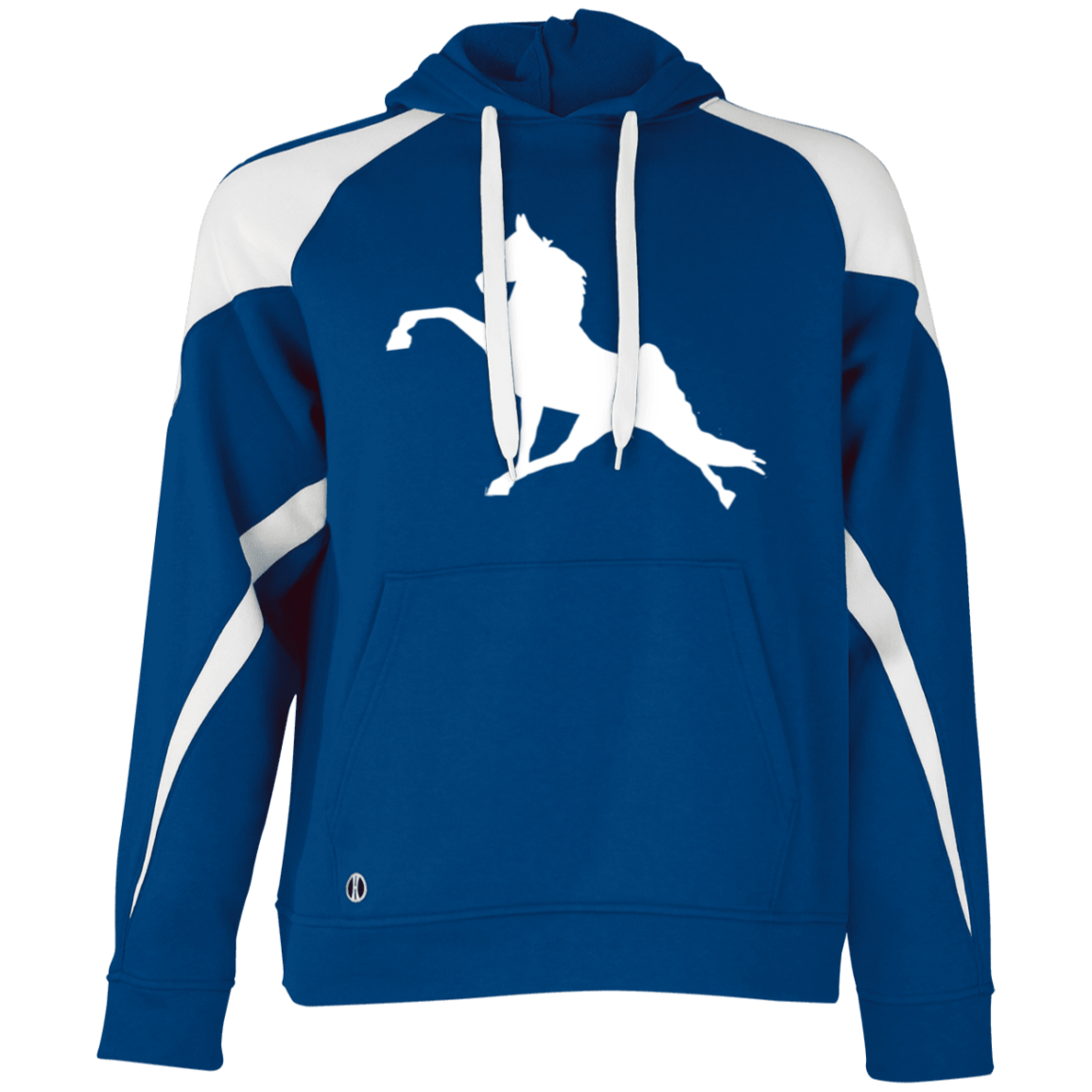 TWH PERFORMANCE (WHITE) 229546 Athletic Colorblock Fleece Hoodie