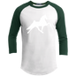 TWH PERFORMANCE STYLE 2 (WHITE) CLOSEOUT - YT200 Youth 3/4 Raglan Sleeve Shirt