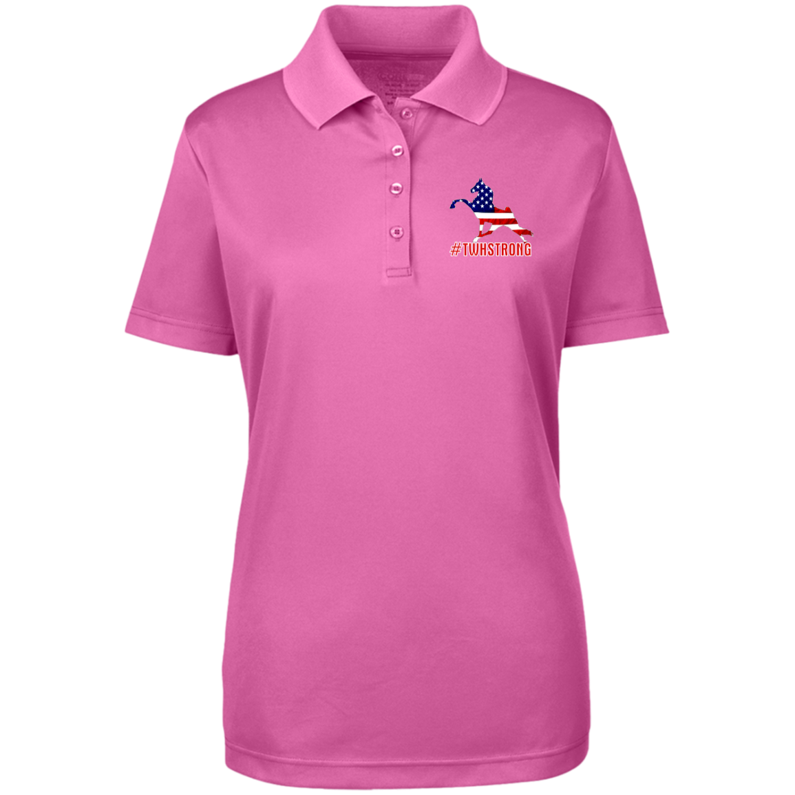 TWH STRONG PERFORMANCE WALK AMERICAN 78181 Core 365 Womens Origin Pique Polo