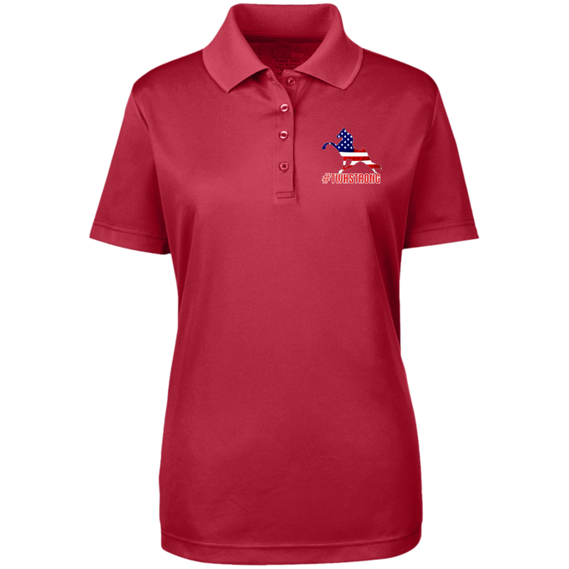 TWH STRONG PERFORMANCE WALK AMERICAN 78181 Core 365 Womens Origin Pique Polo