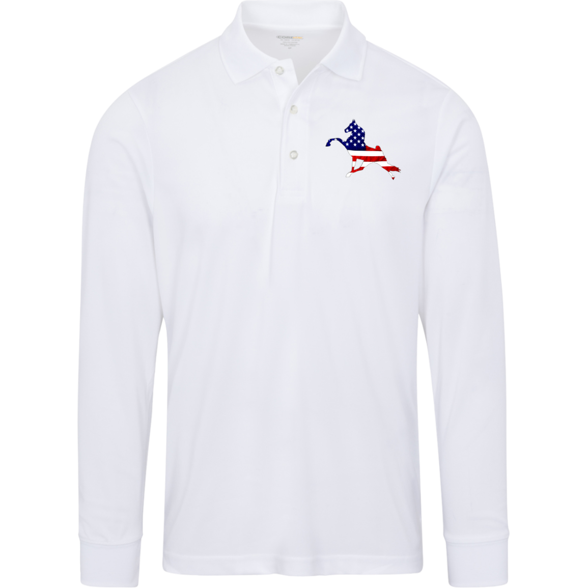 WALK AMERICA TWH PERFORMANCE 88192 Core 365 Mens Pinnacle Long Sleeve Pique Polo