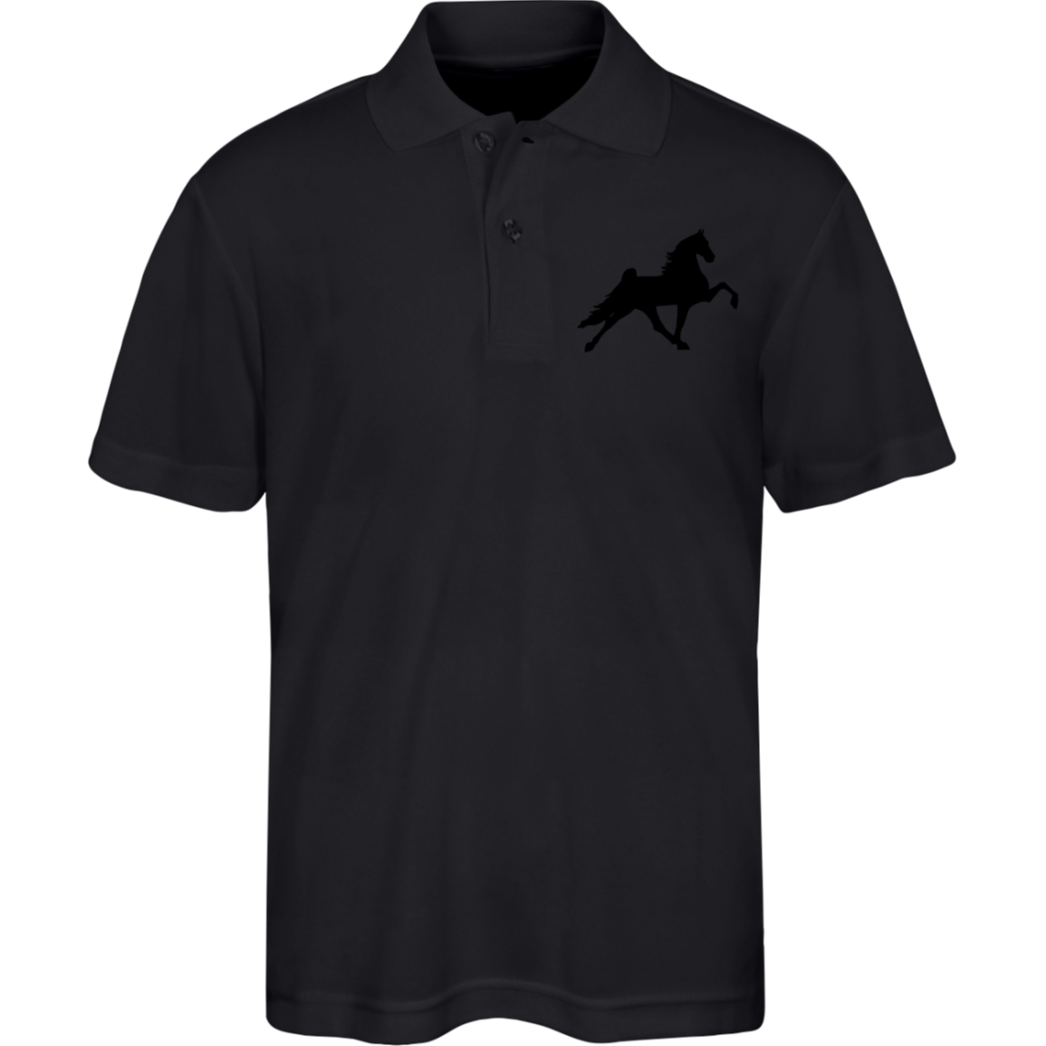 TWH PERFORMANCE STYLE 2 (BLACK) 88181Y Core 365 Kids Origin Pique Polo