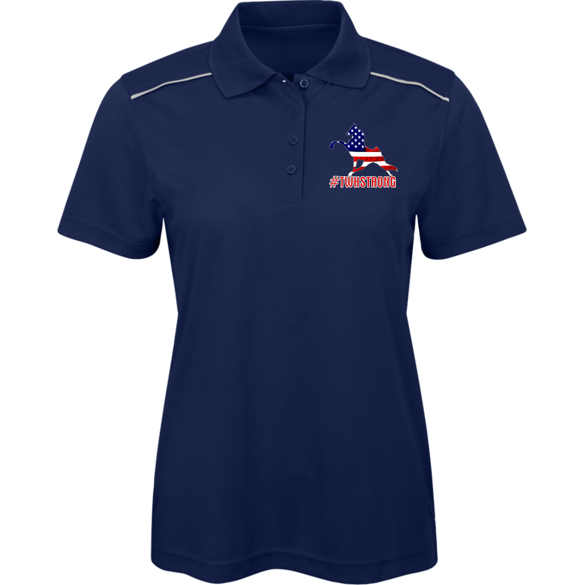 TWH STRONG PERFORMANCE WALK AMERICAN 78181R Core 365 Womens Radiant Pique Polo