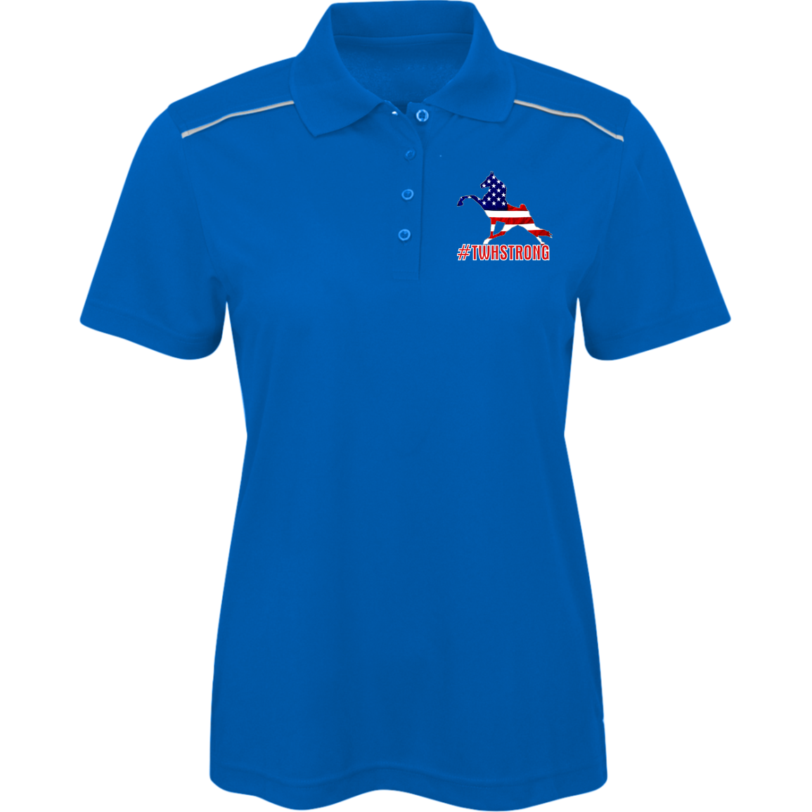 TWH STRONG PERFORMANCE WALK AMERICAN 78181R Core 365 Womens Radiant Pique Polo