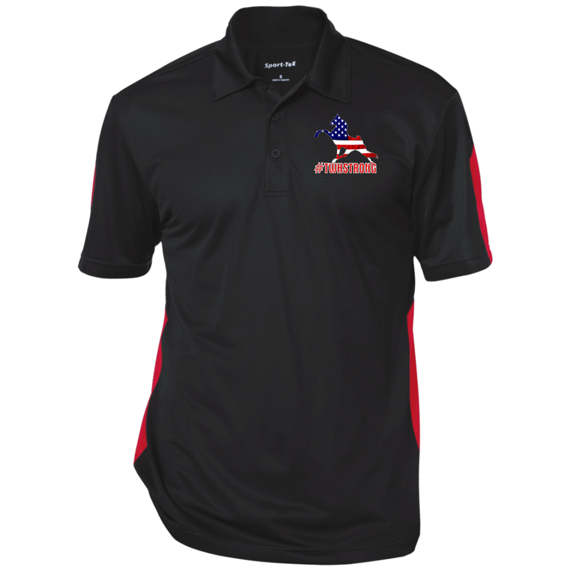 TWH STRONG PERFORMANCE WALK AMERICAN CLOSEOUT - ST695 Performance Textured Three-Button Polo