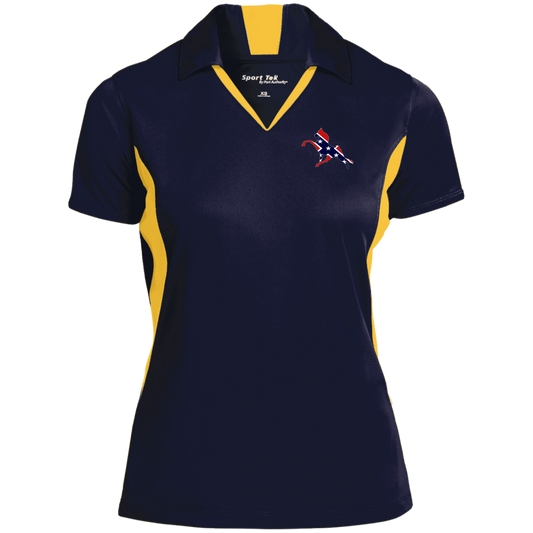 REBEL ON THE RAIL TWH PERFORMANCE CLOSEOUT - LST655 Ladies' Colorblock Performance Polo