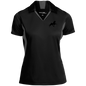 TWH PERFORMANCE STYLE 2 (BLACK) CLOSEOUT - LST655 Ladies' Colorblock Performance Polo