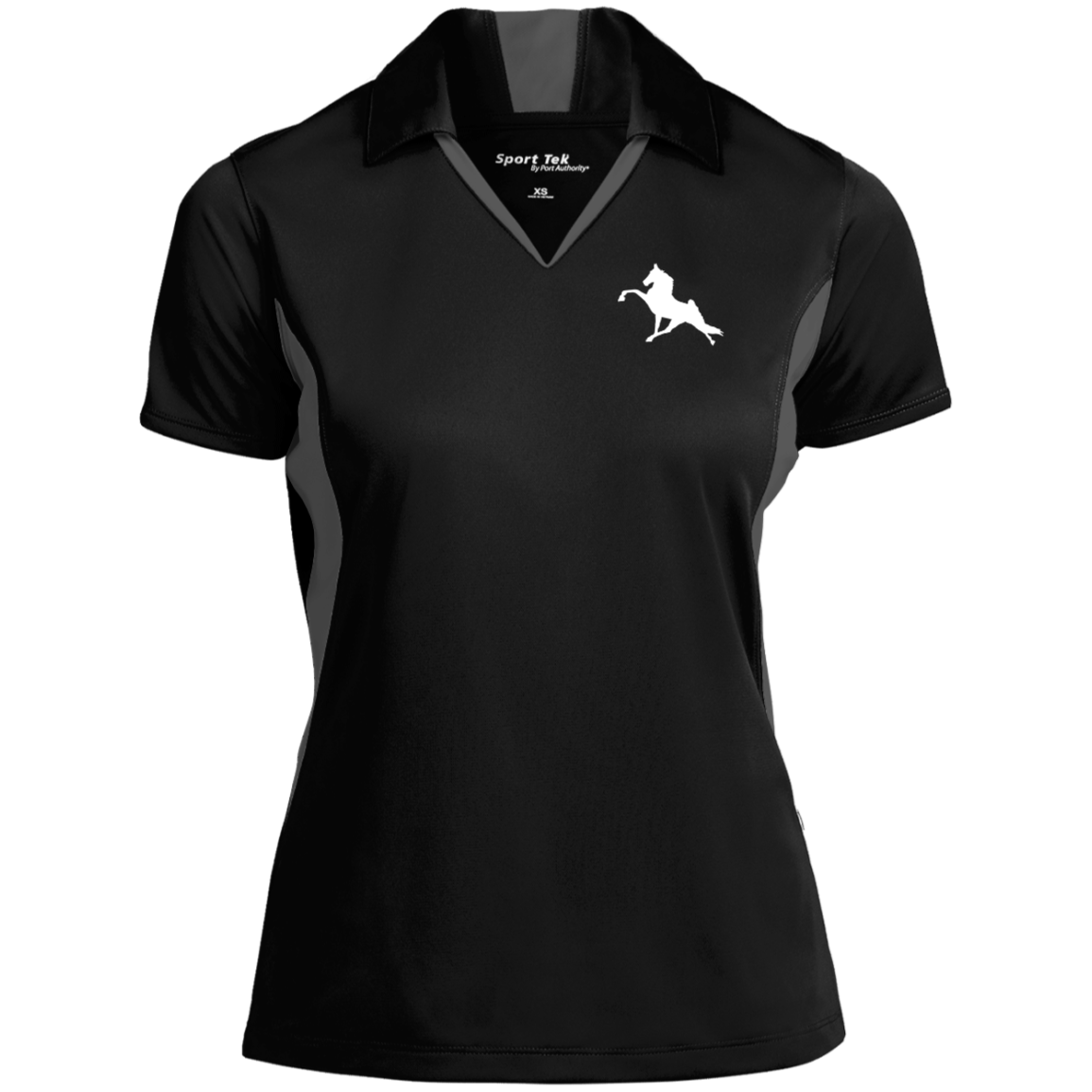 TWH PERFORMANCE (WHITE) CLOSEOUT - LST655 Ladies' Colorblock Performance Polo