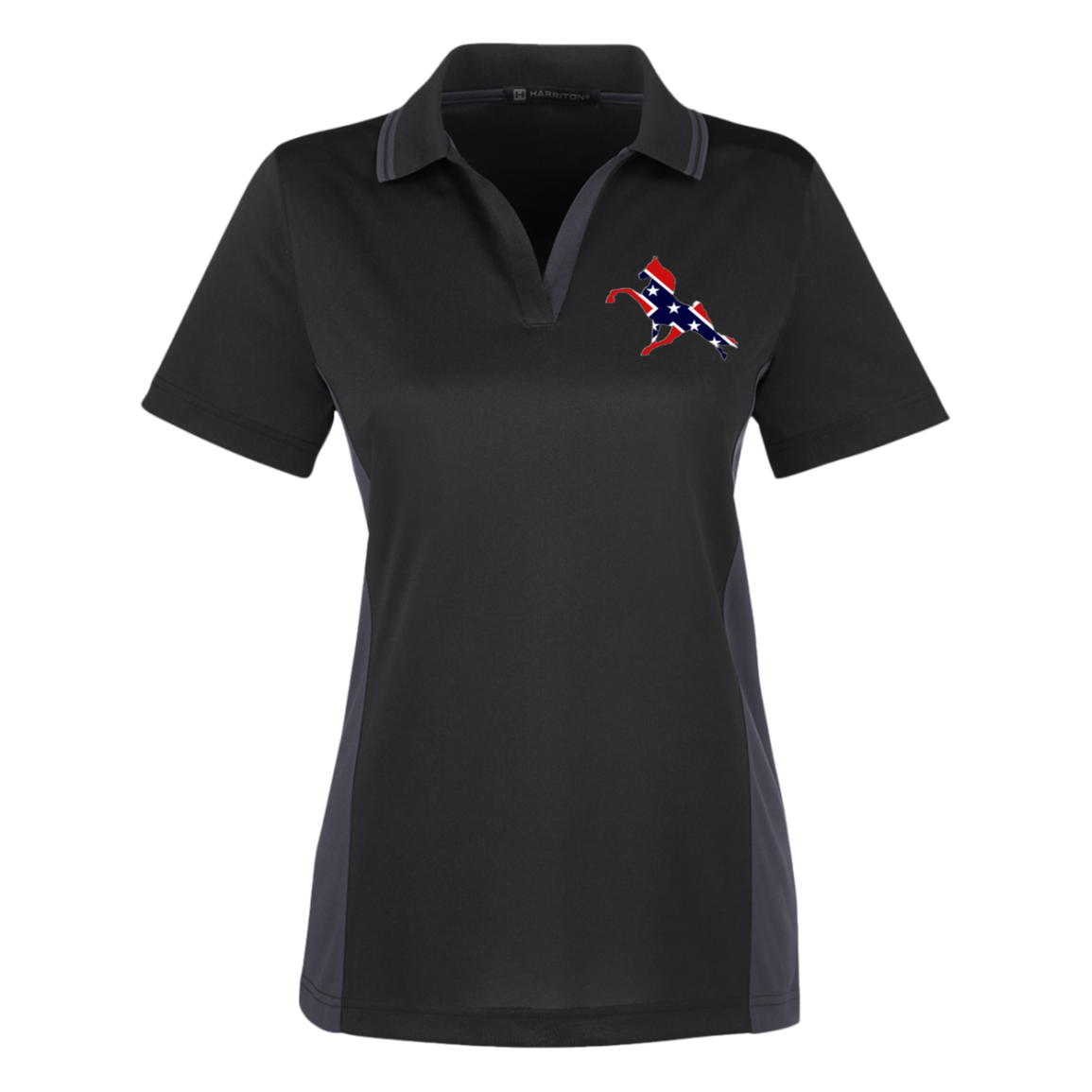 REBEL ON THE RAIL TWH PERFORMANCE M386W Harriton Womens Colorblock Polo