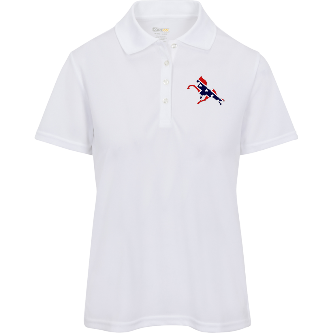 REBEL ON THE RAIL TWH PERFORMANCE 78181 Core 365 Womens Origin Pique Polo