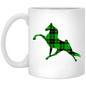 TWH PERFORMANCE GREEN PLAID XP8434 11oz White Mug