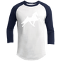 TWH PERFORMANCE STYLE 2 (WHITE) CLOSEOUT - YT200 Youth 3/4 Raglan Sleeve Shirt