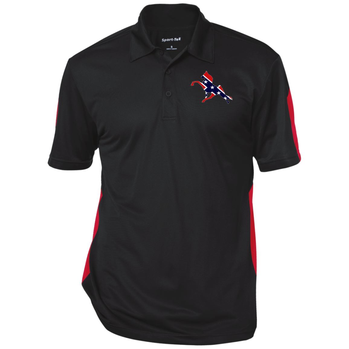 REBEL ON THE RAIL TWH PERFORMANCE CLOSEOUT - ST695 Performance Textured Three-Button Polo