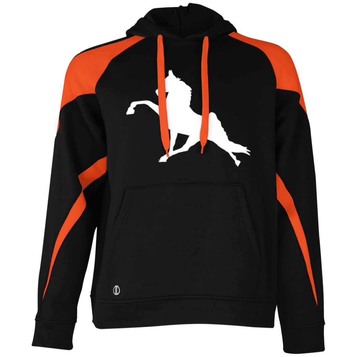 TWH PERFORMANCE (WHITE) 229546 Athletic Colorblock Fleece Hoodie