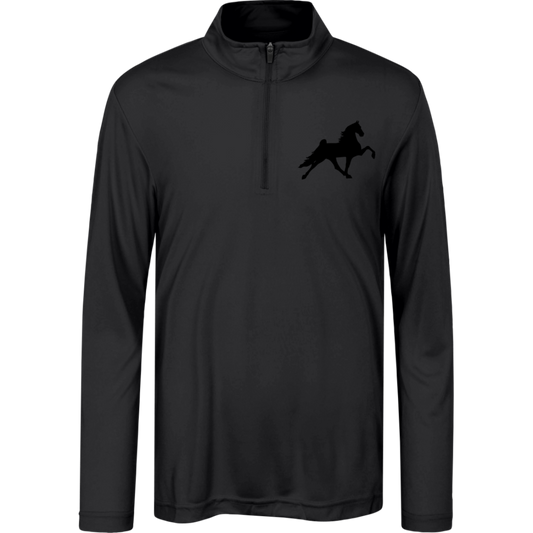 TWH PERFORMANCE STYLE 2 (BLACK) TT31Y Team 365 Kids Zone Quarter Zip