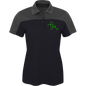 TWH PERFORMANCE GREEN PLAID CE101W Core 365 Womens Pique Polo