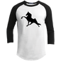 TWH PERFORMANCE (BLACK) CLOSEOUT - YT200 Youth 3/4 Raglan Sleeve Shirt