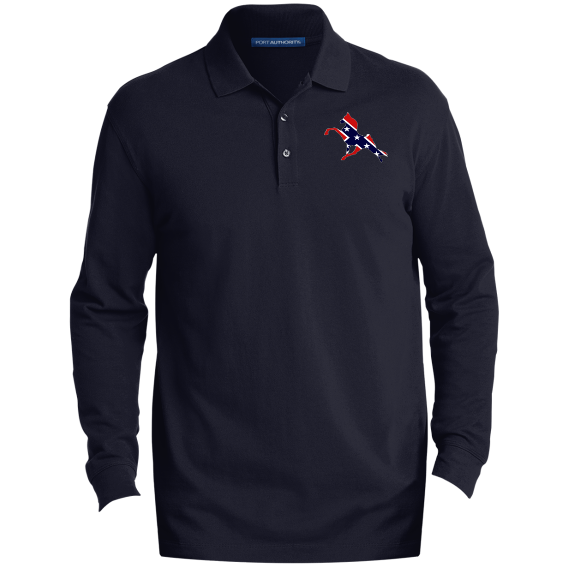 REBEL ON THE RAIL TWH PERFORMANCE CLOSEOUT - K8000LS Men's EZCotton™ Long Sleeve Polo